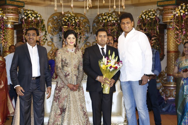 Producer Abinesh Elangovan - Nandhini Reception Stills